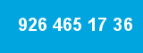 926 465 17 36 926 465 17 36